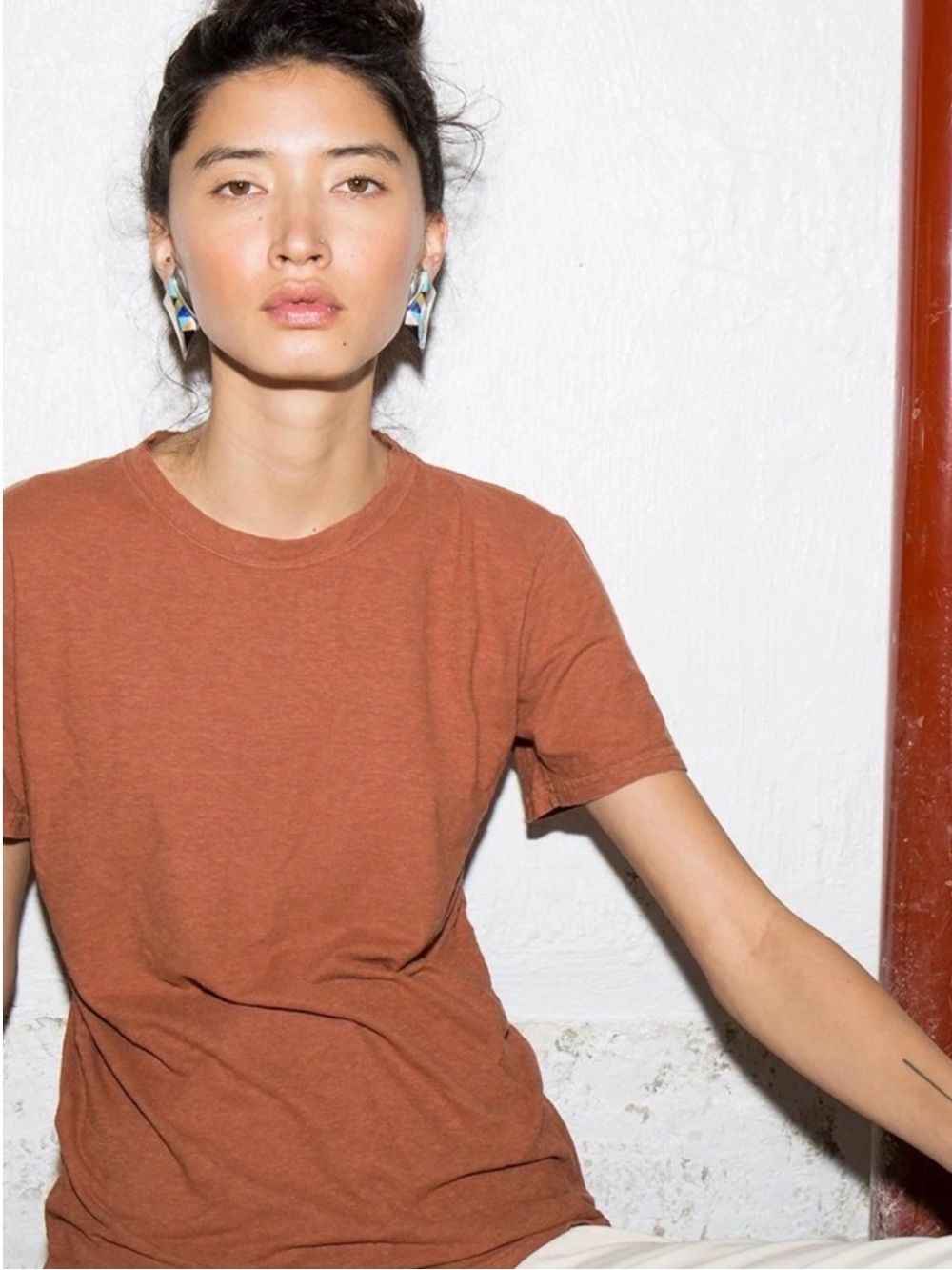 ~Jungmaven Women’s Rust Short Sleeve Crew Tee~